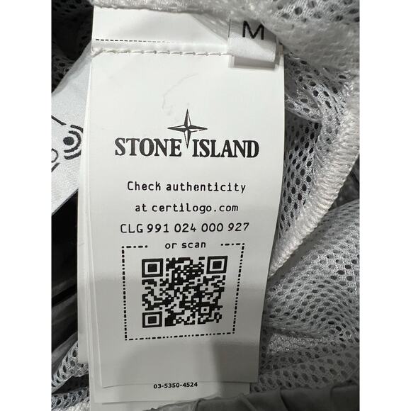 NWT Stone Island Shorts Mens Medium Gray Swim Trunks Logo Patch - Picture 8 of 13